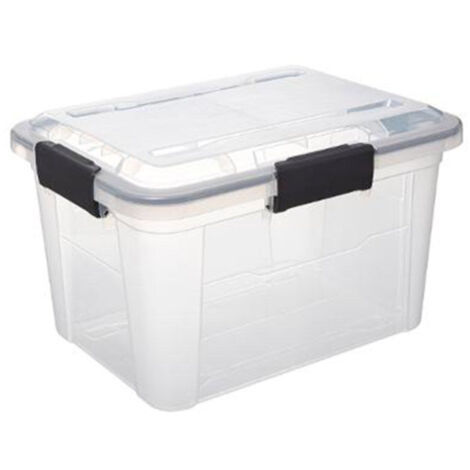 Boîte de Rangement à Clips "Protect" 18L Transparent (1/4)