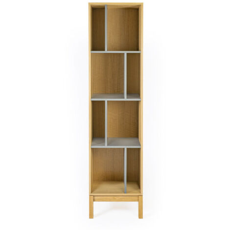 Bibliothèque Design "AbbeyWood" 185cm Naturel (1/5)