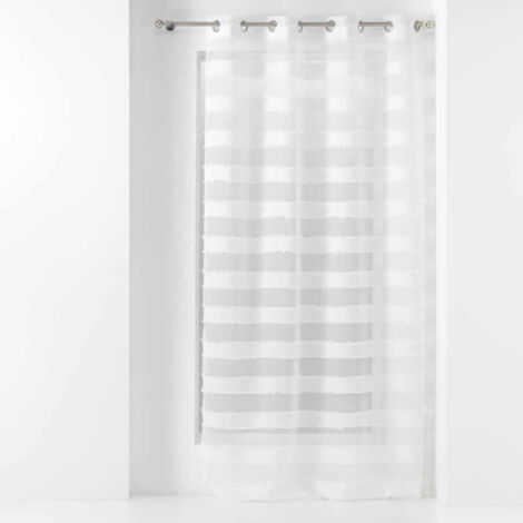 Rideau Voilage à Œillets "Lalina" 140x260cm Blanc