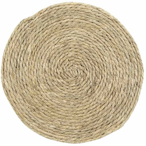 Set de Table Rond "Paille de Jonc" 38cm Naturel