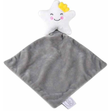 Doudou avec Mouchoir "Étoile" 18cm Gris (1/2)
