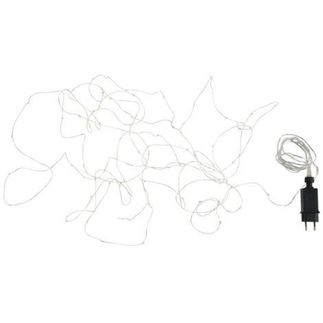 Guirlande Lumineuse LED "90 LEDS" 9m Argent (1/3)