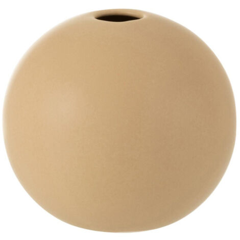 Vase Design "Boule Céramique" 18cm Beige (1/4)