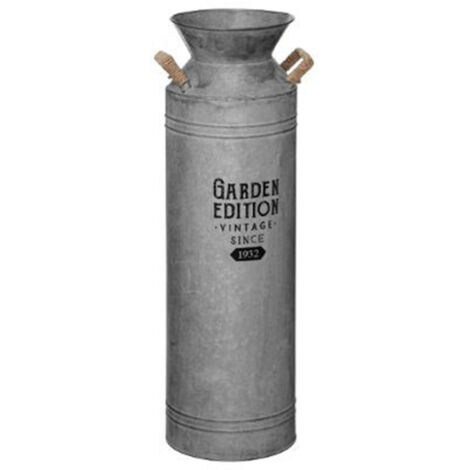 Pot à Lait Déco Vintage "Zinc" 61cm Gris (1/3)