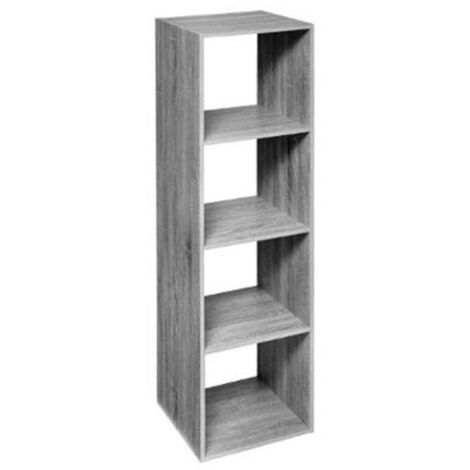 Étagère 4 Cases "Mix N Modul" 134cm Gris (1/2)