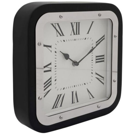 Pendule à Poser Vélo Atmosphera 28cm Noir - Horloge Décorative à Pile, Design Vélo Vintage