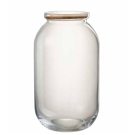 Pot Déco en Verre "Roxy" 41cm Transparent (1/2)
