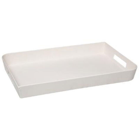 Five Simply Smart – Plateau de table en mélamine crème 30x45cm – Rectangulaire pour service boissons et collations – Poids léger 0,59kg