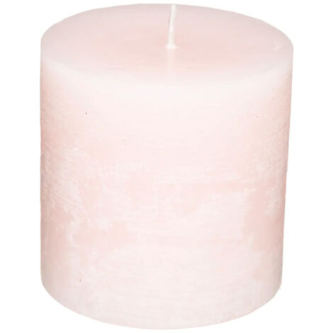Bougie Ronde "Rustic" 7cm Rose Clair (1/2)