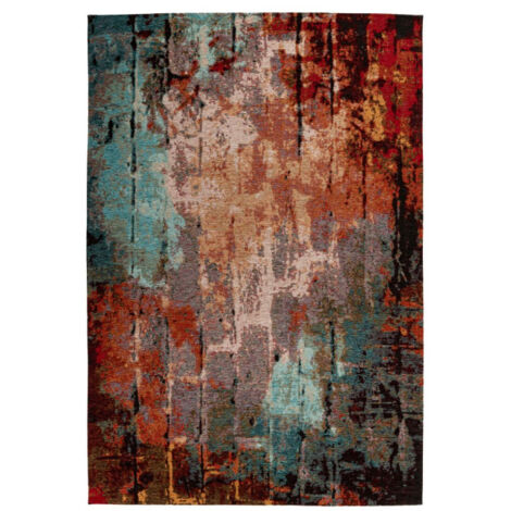 Tapis Tissé Imprimé à Motifs "Primavera" Multicolore 80 x 150 cm (1/4)