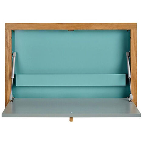 Bureau Mural Design "Brenta" 74cm Bleu (1/4)