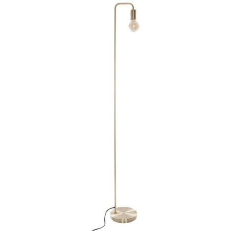 Atmosphera – Lampadaire trépied en métal doré 150cm – Design moderne – Fer et résine plastique – Douille E27 – Pour éclairage intérieur