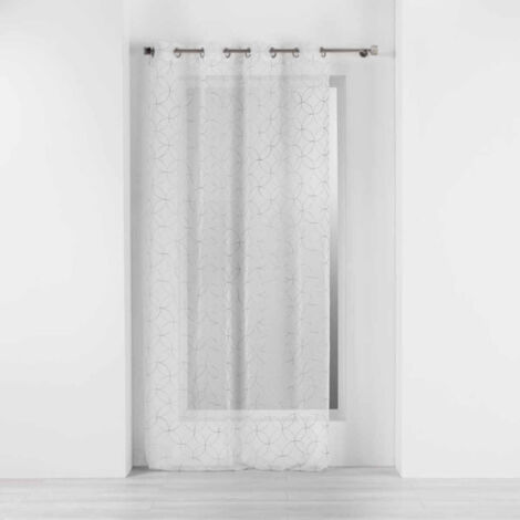 Rideau Voilage à Œillets "Olympia" 140x240cm Gris (1/5)