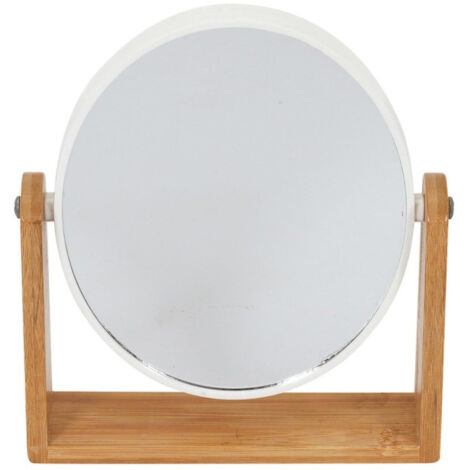 Miroir en Bambou "Double Face" 21cm Naturel (1/3)