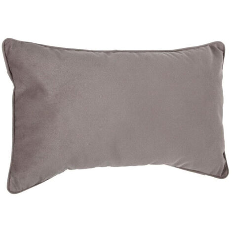 Coussin Déhoussable "Lilou" 50x30cm Taupe (1/5)