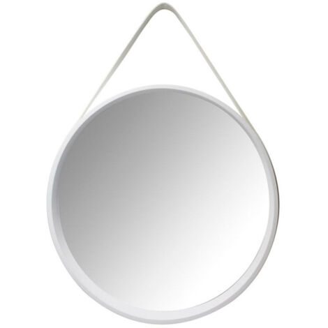 Miroir Mural Rond "Ultima" 49cm Blanc (1/3)
