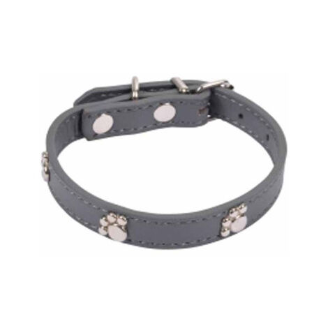 Collier Fantaisie pour Chien "Pattes" 30cm Anthracite