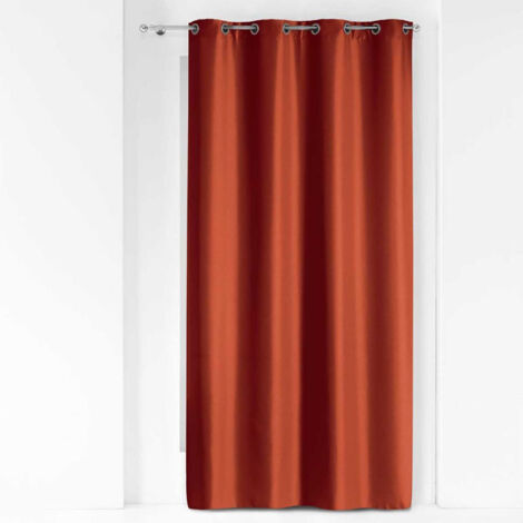 Rideau à Œillets "Essentiel" 140x280cm Terracotta