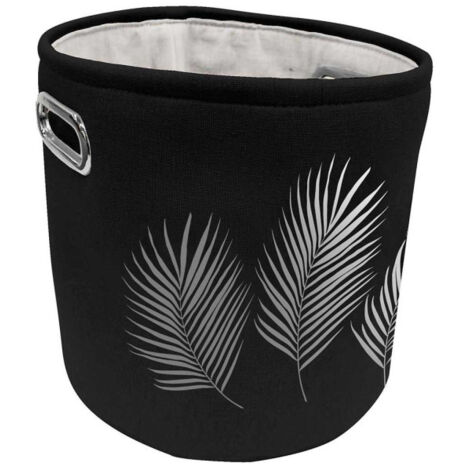 Panier de Rangement Imprimé "Orbella" 30cm Noir & Argent (1/3)