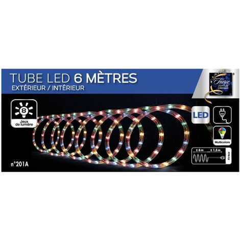 Tube Lumineux Led Extérieur Techno 6m Multicolore