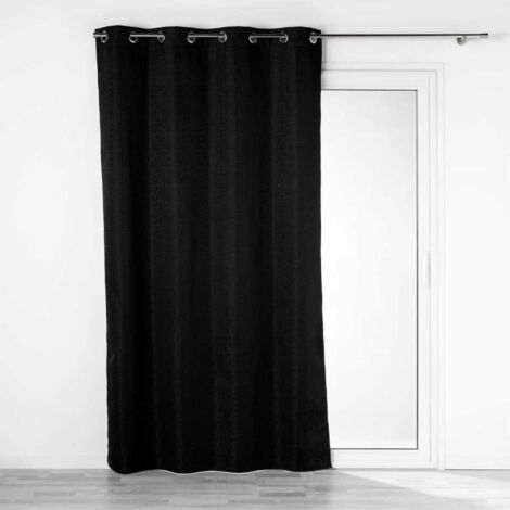 Rideau Occultant "Darko" 140x260cm Noir (1/3)