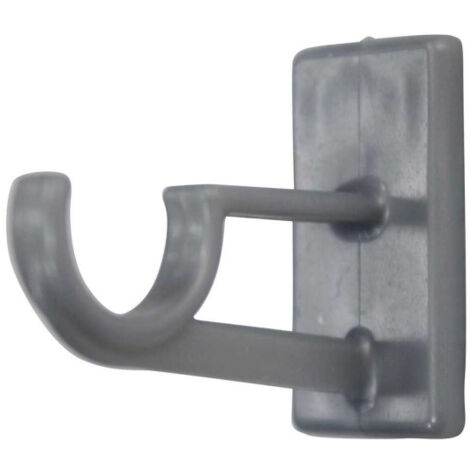 Lot de 2 Supports Adhésifs Longs "Bistrot" 1,2cm Gris (1/2)
