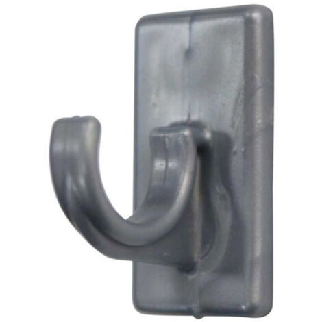 Lot de 2 Supports Adhésifs Courts "Bistrot" 11cm Gris (1/2)