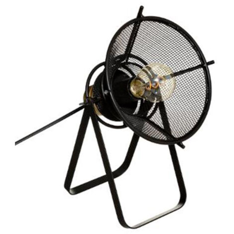 Lampe à Poser Design "Rodo" 31cm Noir & Or (1/3)