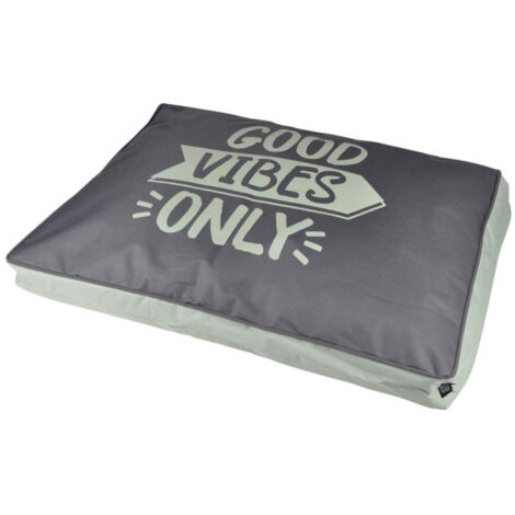 Coussin pour Chien & Chat "Good Vibes" 80cm Vert (1/2)