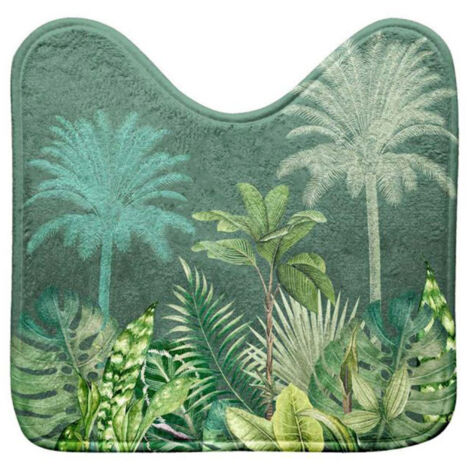 Tapis Contour WC "Vagabonde" 45x45cm Kaki