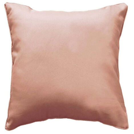 Coussin Carré Déco "Essentiel" 40x40cm Rose Poudré (1/4)