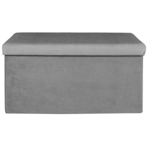 Banc & Coffre de Rangement "Giulia" 77cm Gris