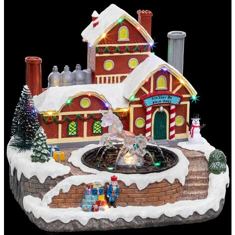 Fontaine fashion miniature pour village de noel