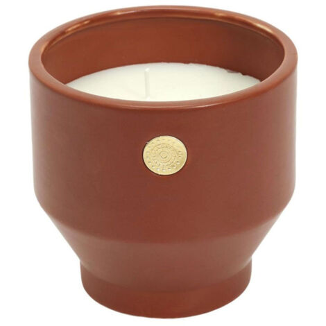 Bougie Parfumée Ciment "Médaillon" 12cm Pivoine (1/3)