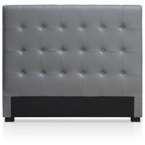Tête de Lit Capitonnée "Amor" 160cm Gris (1/2)