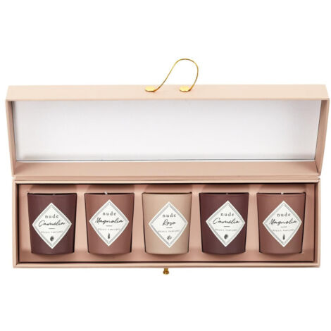 Lot de 5 Bougies Parfumées "Coffret" 5cm Nude (1/5)