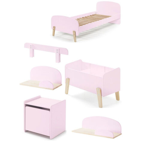 Chambre Complète Enfant 6P "Kiddy" Rose