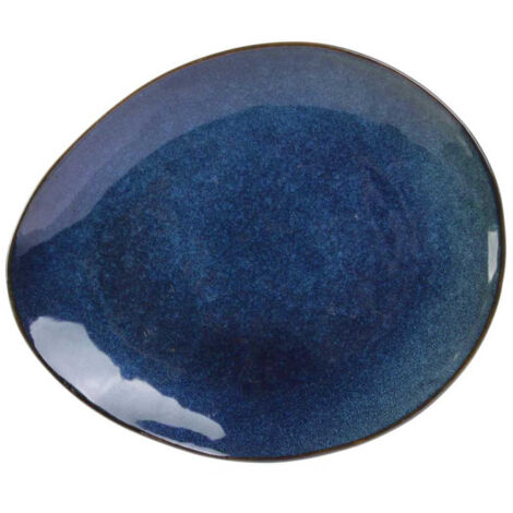 Lot de 6 Assiettes à Dessert "Au Grès" 22cm Bleu