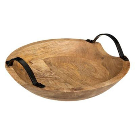 Coupelle Déco en Bois "Wild" 29cm Naturel (1/2)
