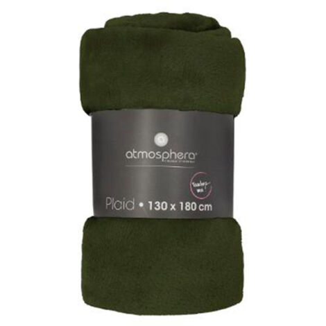 Plaid Uni en Flanelle Nelia 125x150cm Naturel