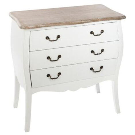 Commode 3 Tiroirs "Chrysa" 76cm Naturel (1/3)