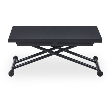 Table Basse Relevable "Higher" 57-114cm Noir Carbone (1/5)