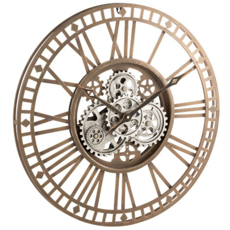 Pendule Murale QUADRANT émail Et Laiton – Chiffres Romains – Pour Pièces Détachées Ou Restauration