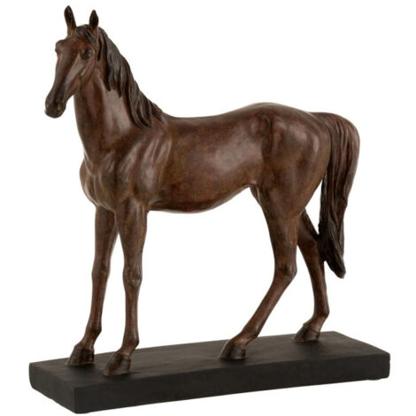 Statuette Déco "Cheval" 28cm Marron (1/2)