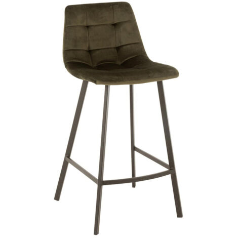 Chaise de Bar Design "Olivier" 95cm Vert Foncé (1/5)
