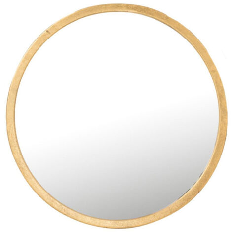 Miroir Mural en Métal Design "Mona" 40cm Or (1/3)