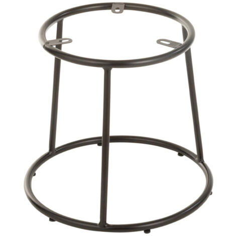 Support pour Tabouret Métal "Hemera" 39cm Noir (1/2)