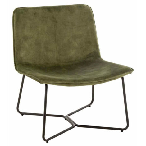 Fauteuil Lounge Design "Isabel" 76cm Vert (1/5)