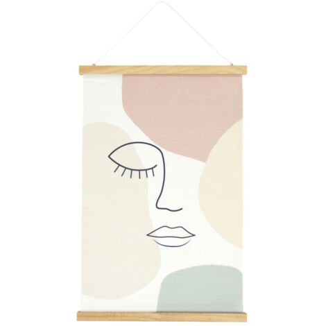 Décoration Murale "Kakemono" 40x60cm Beige (1/2)