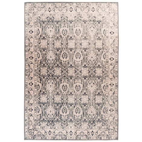 Tapis Tissé Rétro à Poils Ras "Saphira" Beige 120 x 170 cm (1/5)